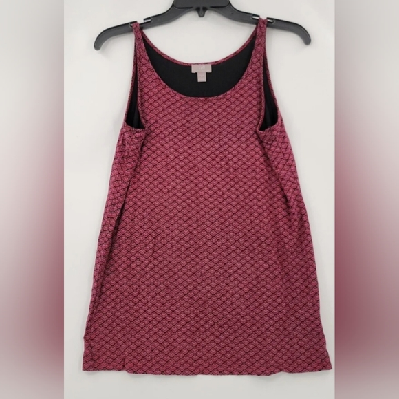 J Jill Wearever collection layering stitch tank. Size 1xl. Deep Pink tones. - Picture 1 of 3